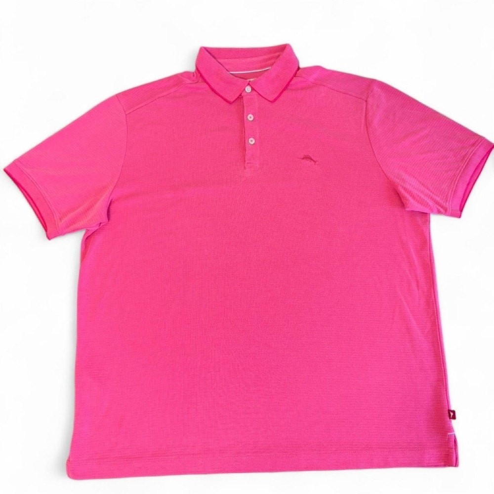 Tommy Bahama pink polo shirt Size L